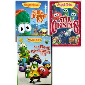 VeggieTales Holiday 3 DVDs Little Drummer Boy Best Gift Star of Christmas